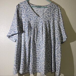 BloomChic Light Blue Floral Top